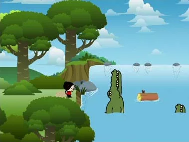 Изображение игры: Pucca's Race for Kisses