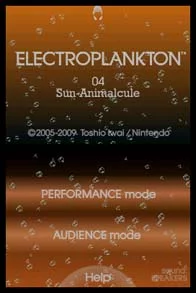 Изображение игры: Electroplankton Sun-Animalcule