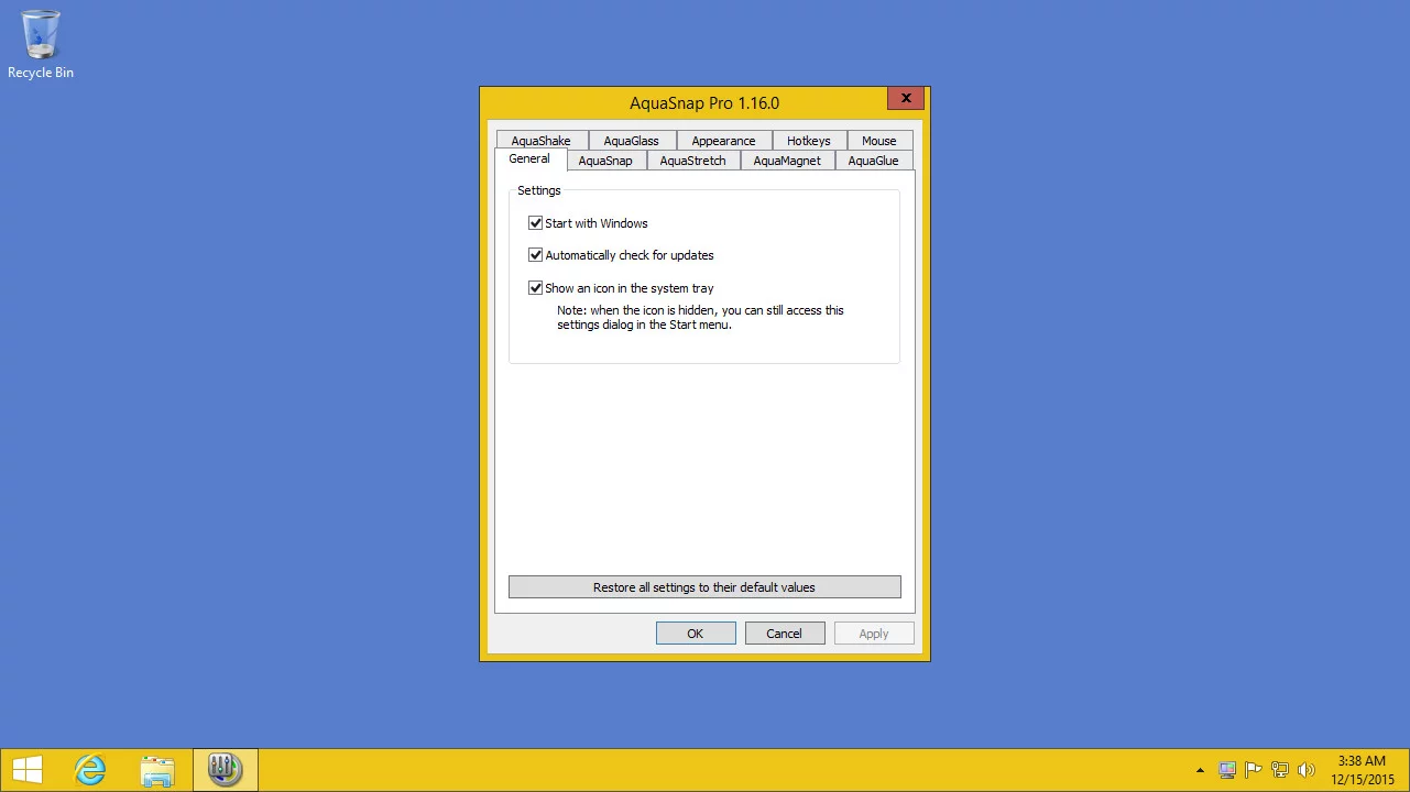 Изображение игры: AquaSnap Window Manager