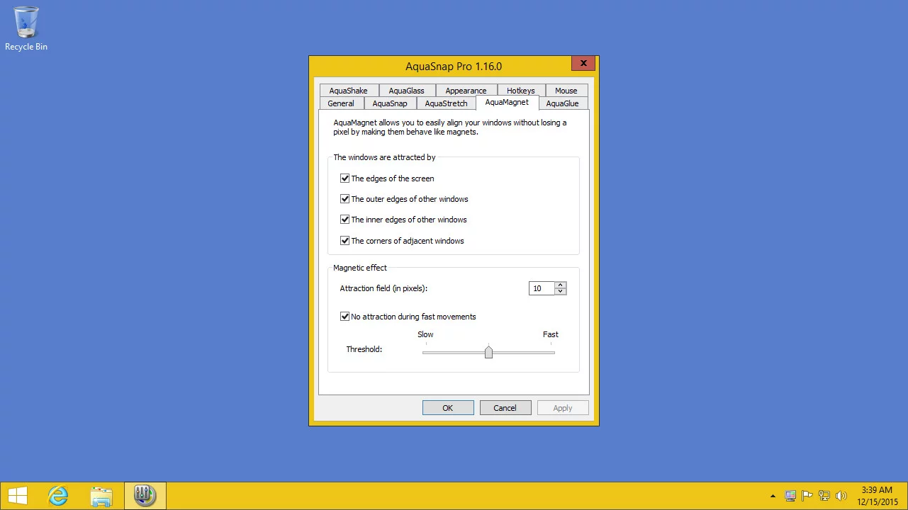 Изображение игры: AquaSnap Window Manager