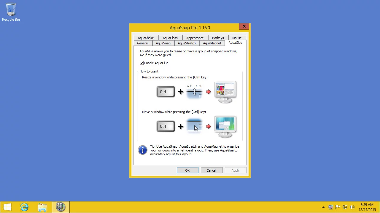 Изображение игры: AquaSnap Window Manager
