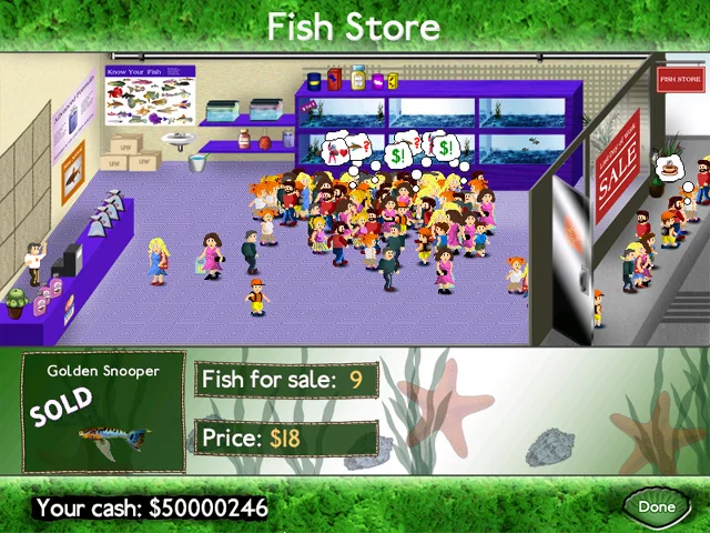 Изображение игры: Fish Tycoon for Windows