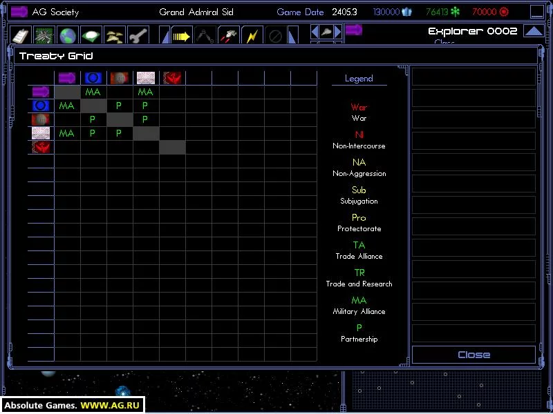 Изображение игры: Space Empires 4