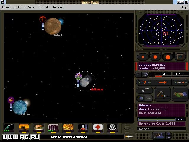 Изображение игры: Space Bucks