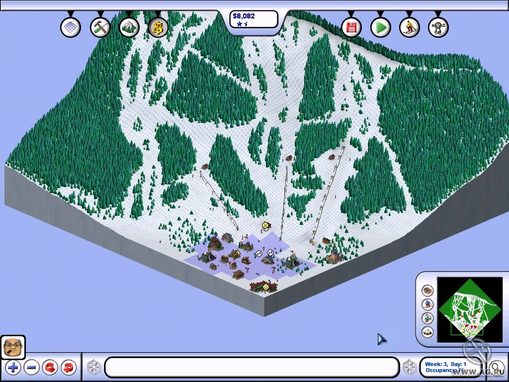 Изображение игры: Ski Resort Tycoon: Deep Powder