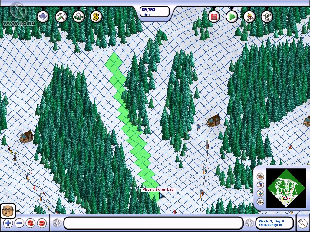 Изображение игры: Ski Resort Tycoon: Deep Powder