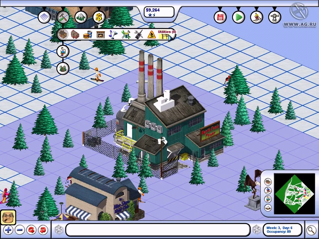 Изображение игры: Ski Resort Tycoon: Deep Powder