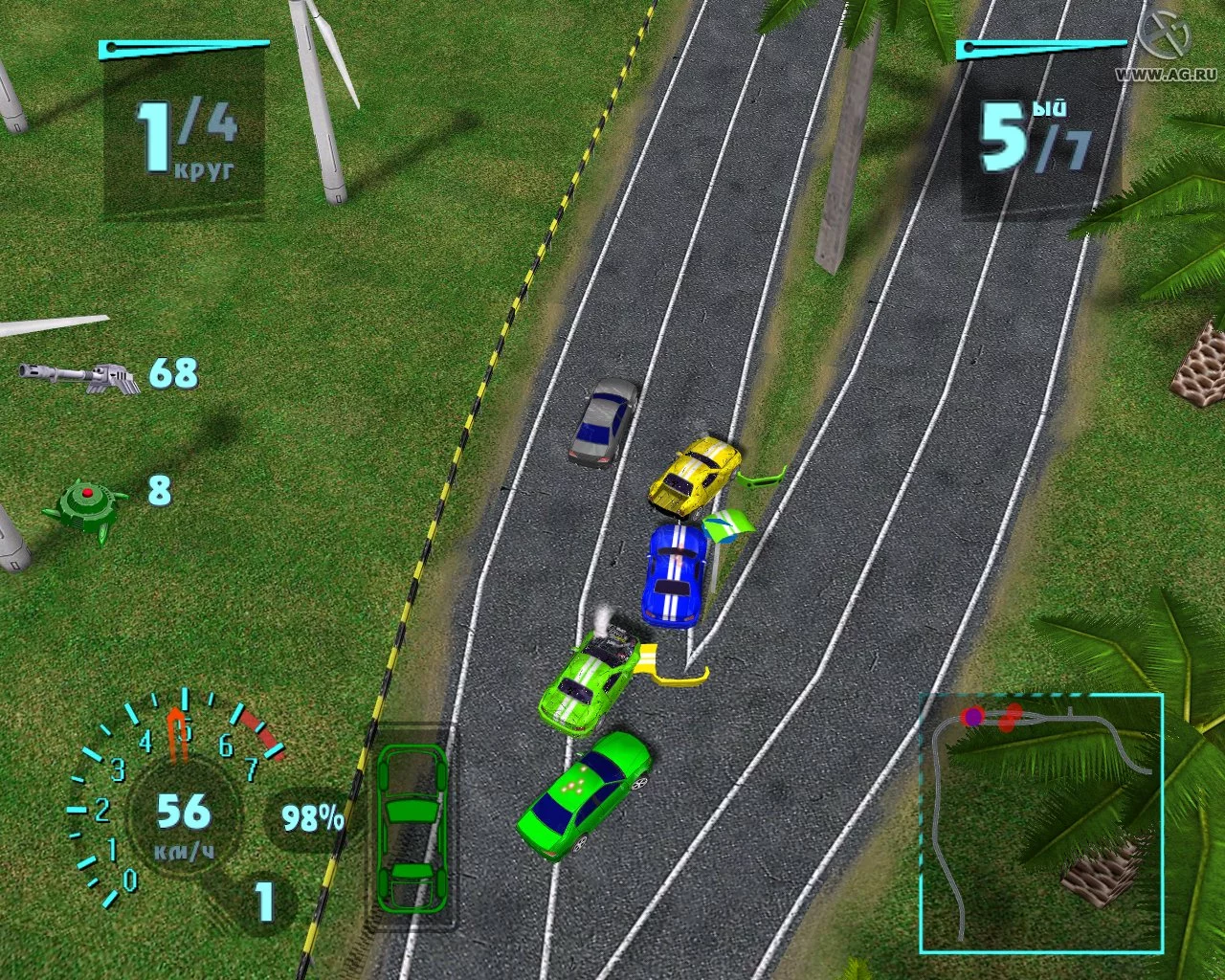 Изображение игры: Arcade Race Crash!