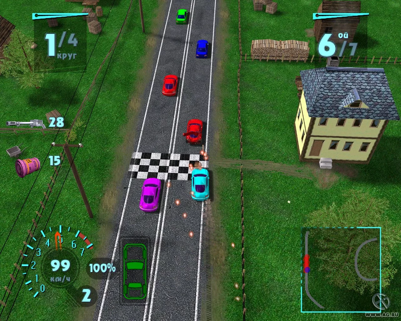 Изображение игры: Arcade Race Crash!