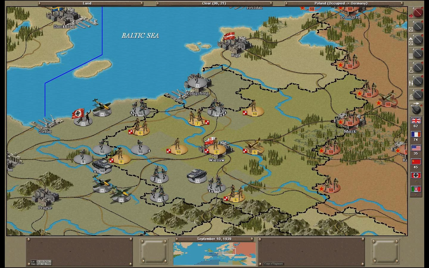 Изображение игры: Strategic Command 2: Weapons and Warfare