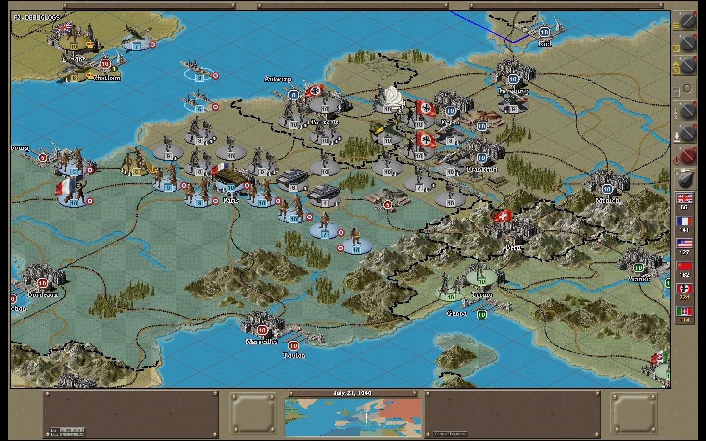 Изображение игры: Strategic Command 2: Weapons and Warfare