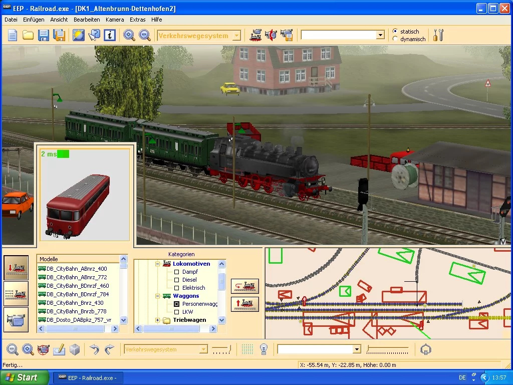 Изображение игры: EEP Virtual Railroad 3