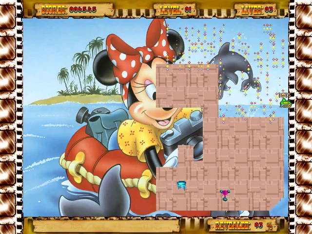 Изображение игры: Cartoon Xonix