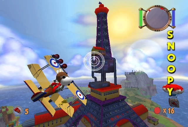 Изображение игры: Snoopy Versus the Red Baron