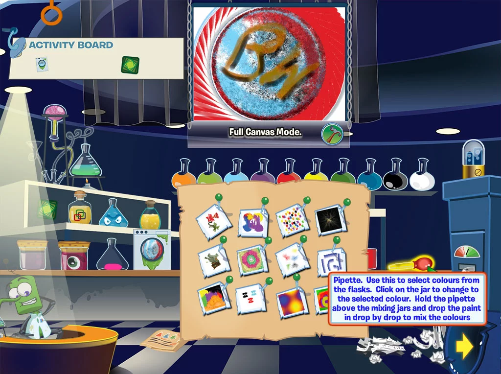 Изображение игры: Bin Weevils Arty Arcade