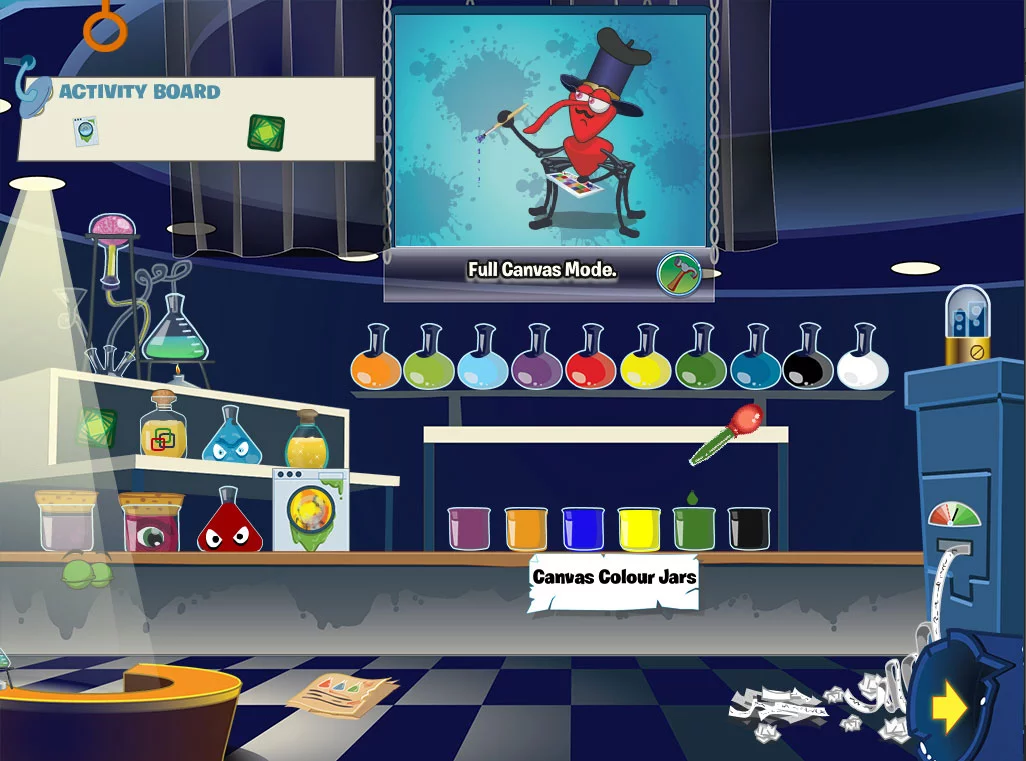 Изображение игры: Bin Weevils Arty Arcade