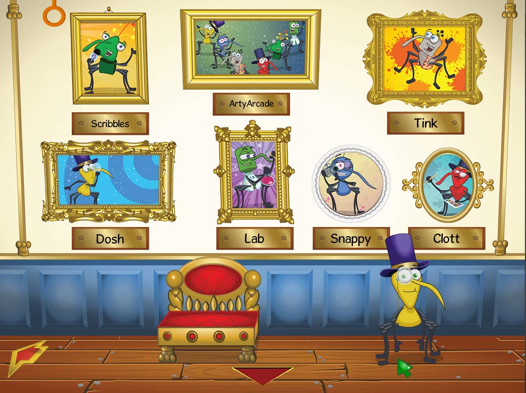 Изображение игры: Bin Weevils Arty Arcade