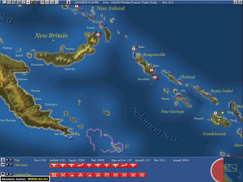 Изображение игры: Uncommon Valor: Campaign for the South Pacific