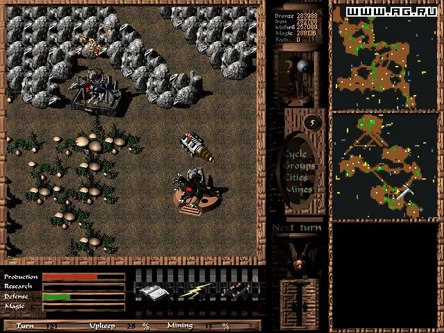 Изображение игры: Cavewars