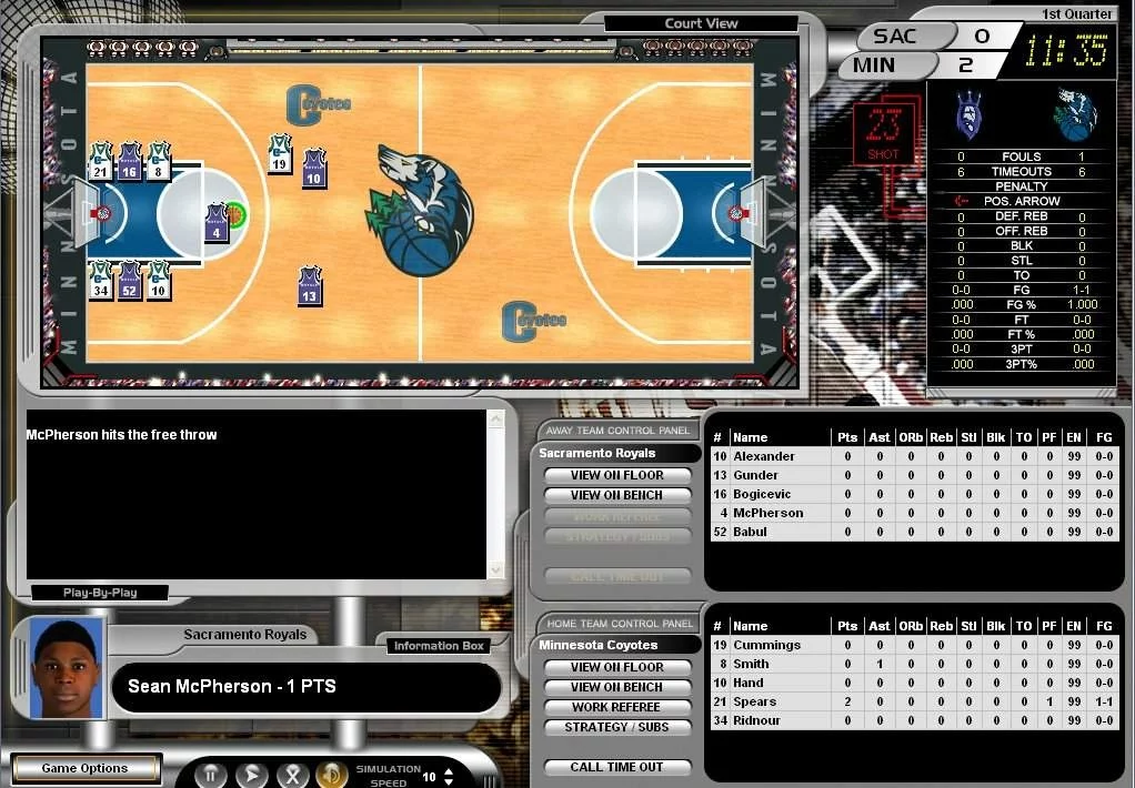 Изображение игры: Total Pro Basketball 2005