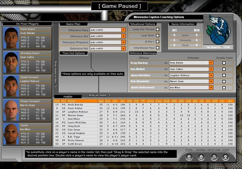 Изображение игры: Total Pro Basketball 2005
