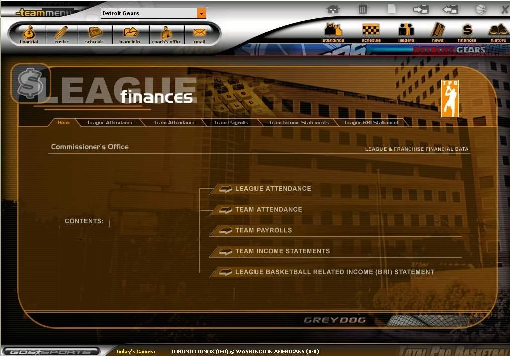 Изображение игры: Total Pro Basketball 2005