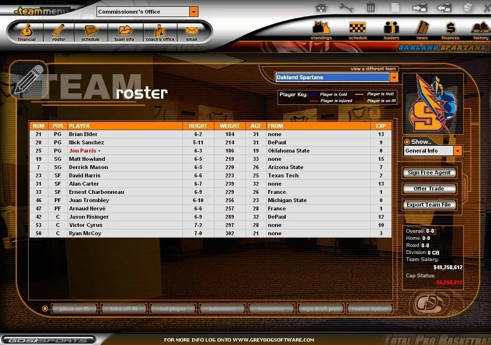 Изображение игры: Total Pro Basketball 2005