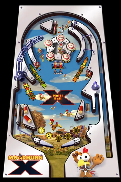 Изображение игры: Moorhuhn Pinball Volume 1