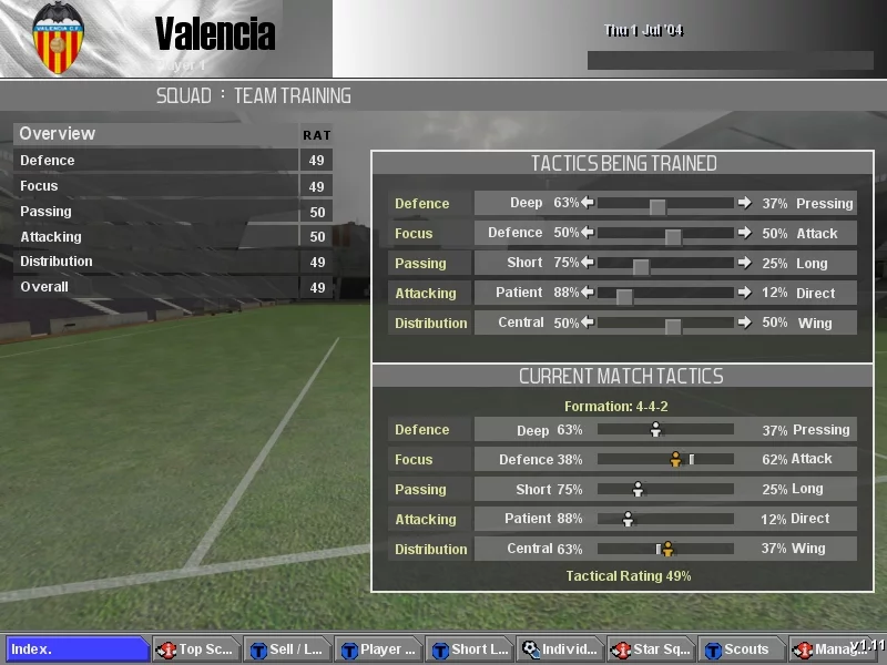 Изображение игры: LMA Professional Manager 2005
