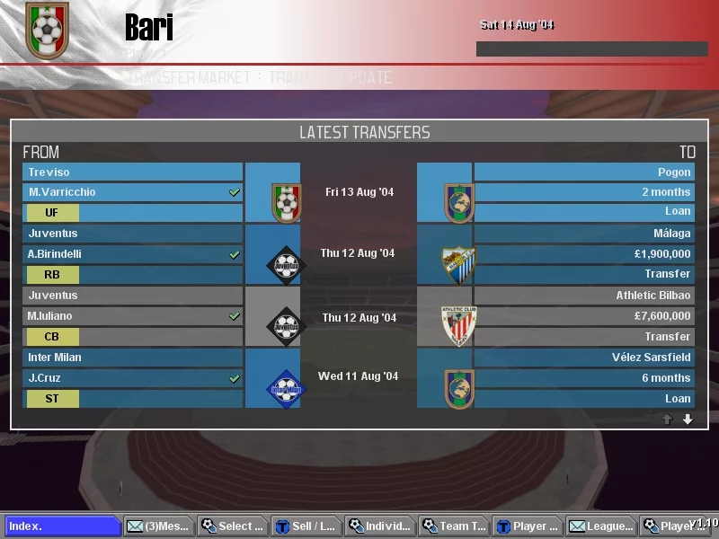 Изображение игры: LMA Professional Manager 2005