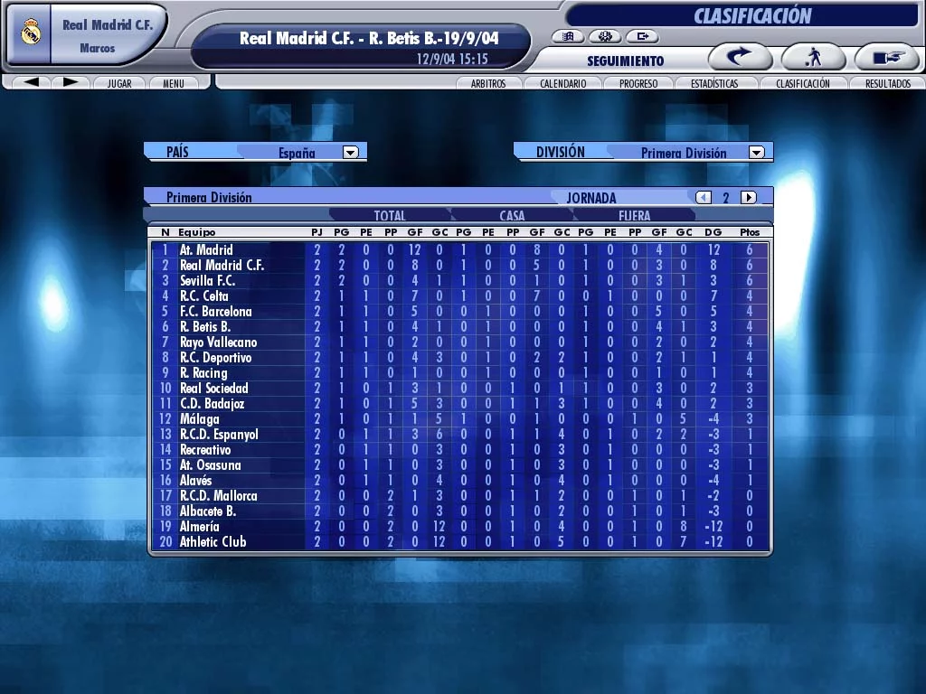 Изображение игры: Professional Manager 2005