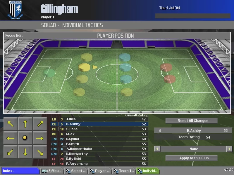 Изображение игры: LMA Professional Manager 2005