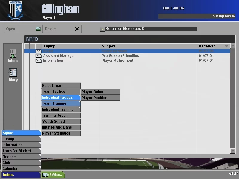 Изображение игры: LMA Professional Manager 2005