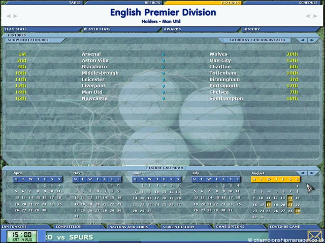 Изображение игры: Championship Manager 5