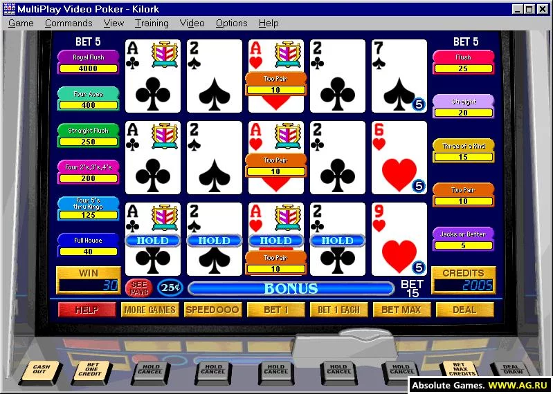 Изображение игры: MultiPlay Video Poker