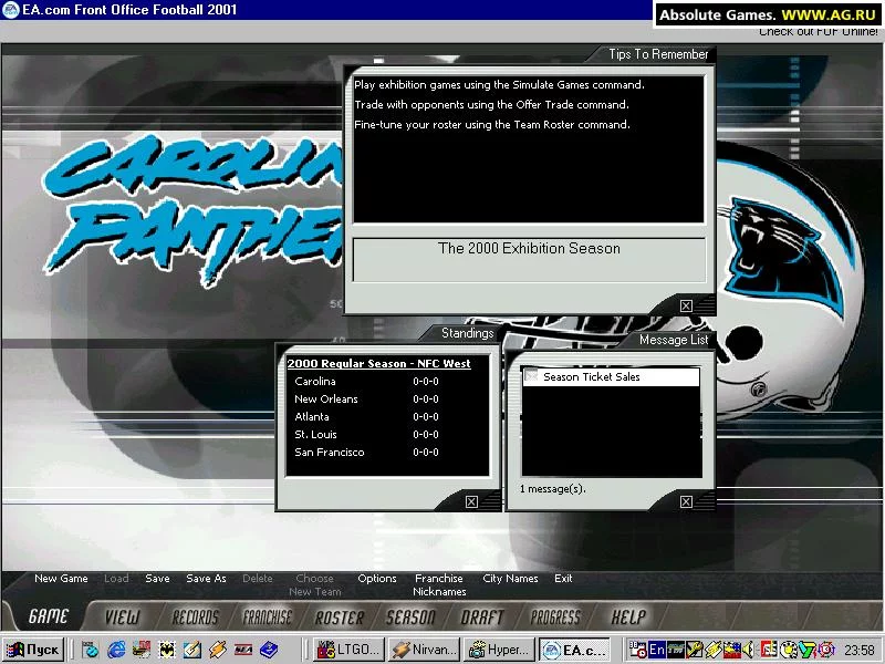 Изображение игры: Front Office Football 2001