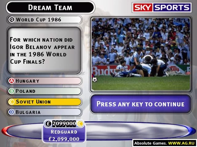 Изображение игры: Sky Sports Football Quiz - Season 02