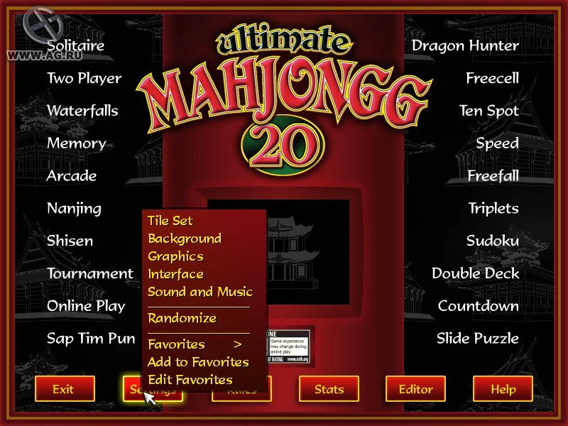 Изображение игры: Ultimate Mahjongg 20