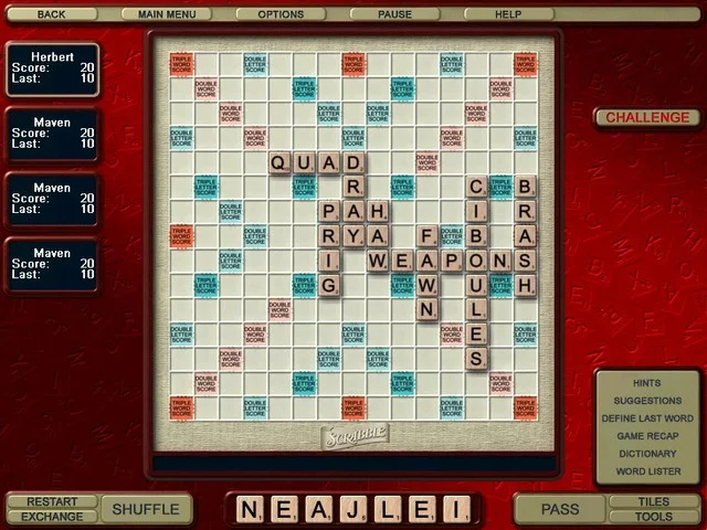 Изображение игры: Scrabble Online