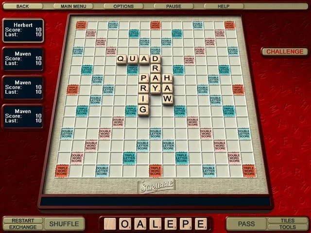 Изображение игры: Scrabble Online