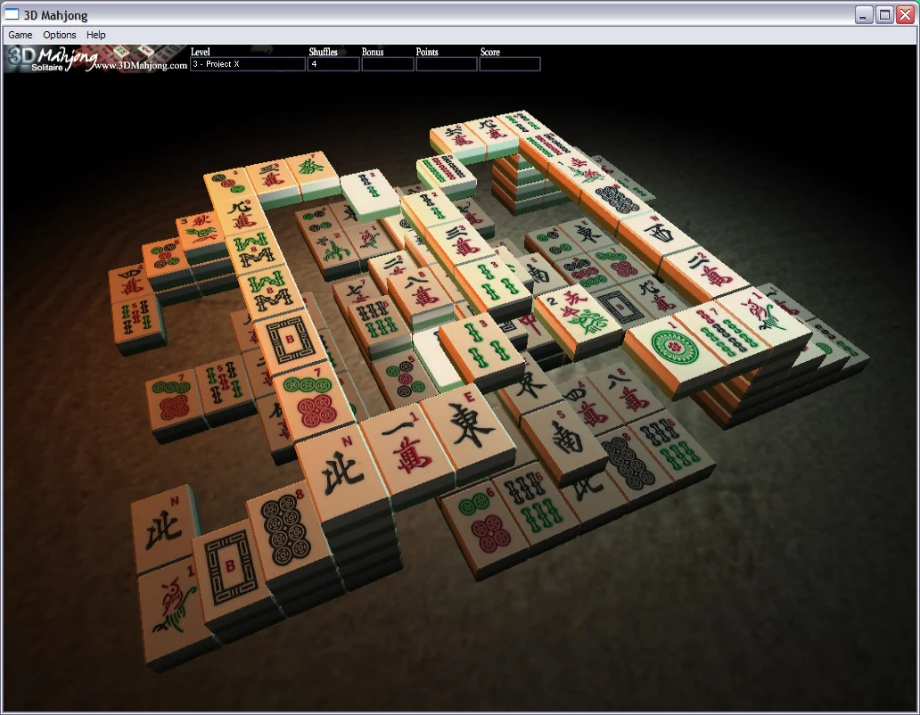 Изображение игры: 3D Mahjong Solitaire