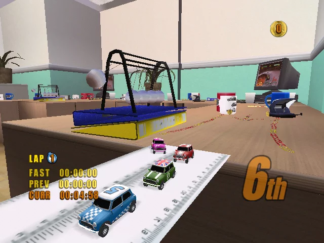 Изображение игры: Mini Desktop Racing