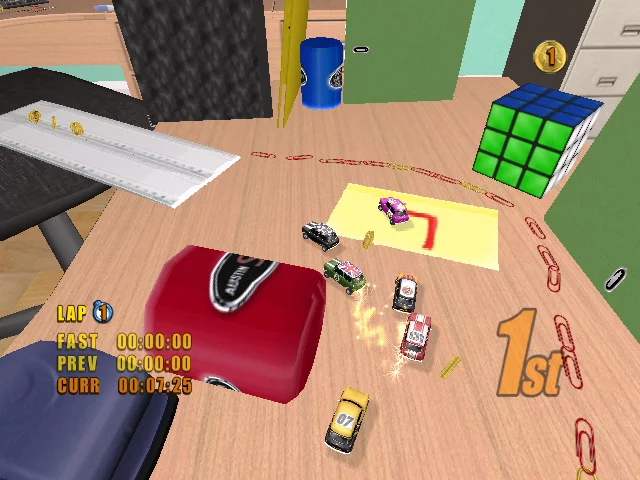 Изображение игры: Mini Desktop Racing