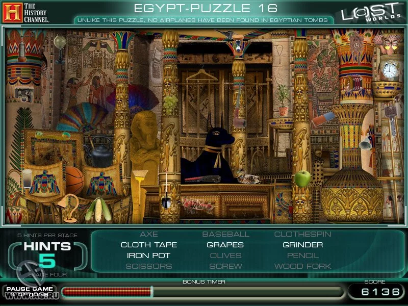 Изображение игры: The History Channel: Lost Worlds