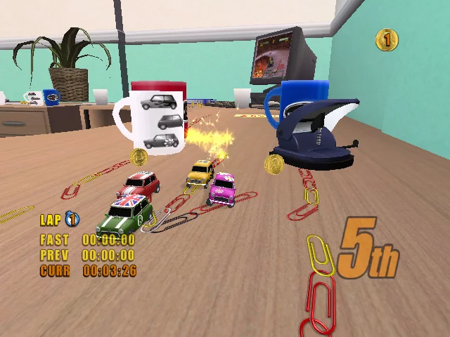 Изображение игры: Mini Desktop Racing