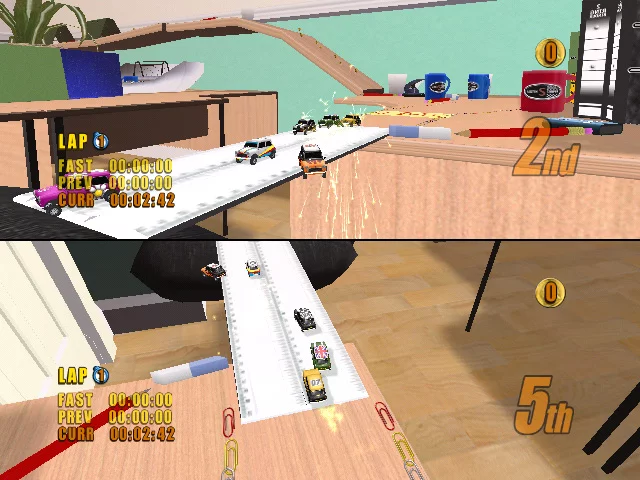 Изображение игры: Mini Desktop Racing