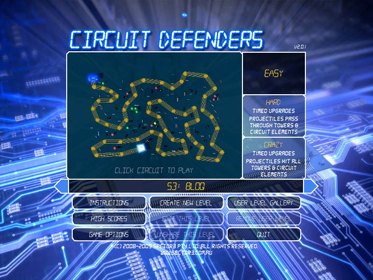 Изображение игры: Circuit Defenders