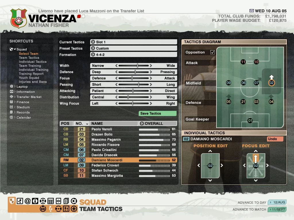 Изображение игры: LMA Manager 2007
