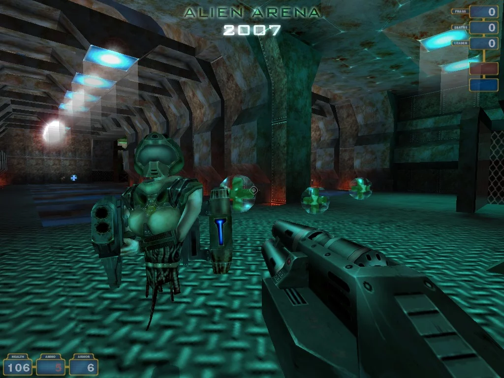 Изображение игры: Alien Arena 2007