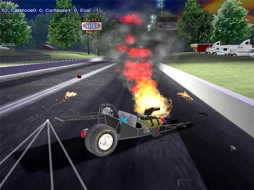 Изображение игры: NHRA Drag Racing: Quarter Mile Showdown